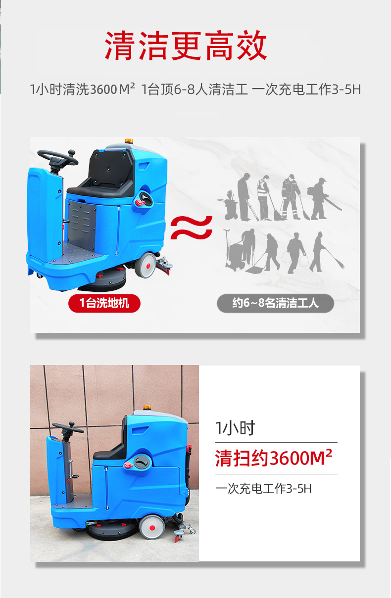 南岸驾驶式洗地机更适合用在高铁站